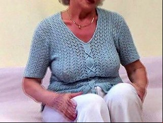 BravoTube Porno - Mature Blonde Granny Fingering Her Hairy Pussy Seductively