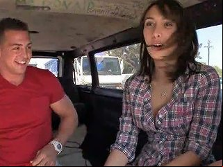 BravoTube Porno - Hot Brunette Teen Gets Fucked Inside A Moving Van For A Reality Porn Video